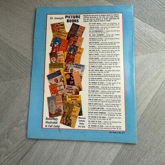 Vintage Coloring Book About the Rosary Catholic Book Publishing 1982 - Picture 2 of 9